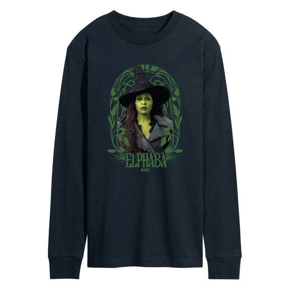 Wicked: Part 2 -  Art Noveau Elphaba - Men's Long Sleeve Graphic T-Shirt