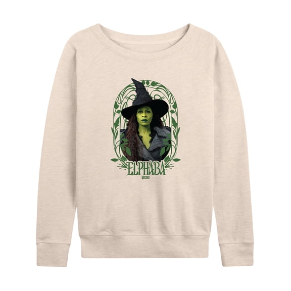 Wicked: Part 2 -  Art Noveau Elphaba - Women's French Terry Long Sleeve Pullover