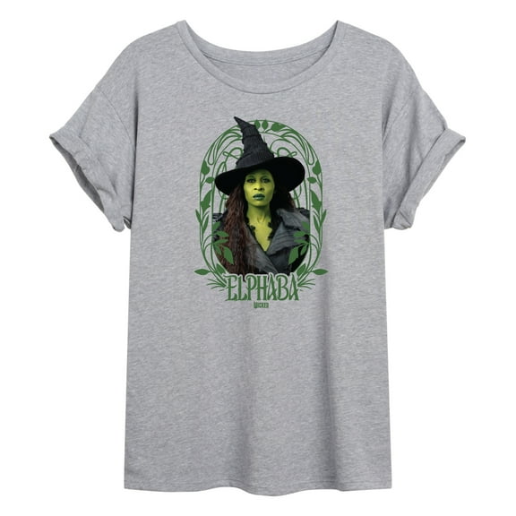 Wicked: Part 2 - Art Noveau Elphaba - Women's Oversized Graphic T-Shirt