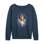 Wicked - Art Noveau Glinda Women's Lightweight French Terry Wide Neck Long Sleeve Graphic Shirt