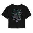 thumbnail image 1 of Wicked: Part 2 -  Changed For Good - Juniors Cropped Short Sleeve Graphic T-Shirt, 1 of 5