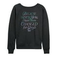 thumbnail image 1 of Wicked: Part 2 -  Changed For Good - Women's French Terry Long Sleeve Pullover, 1 of 5
