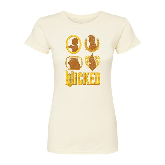 Wicked: Part 2 -  Dorthy And Friends Logo - Juniors Fitted Short Sleeve Graphic T-Shirt