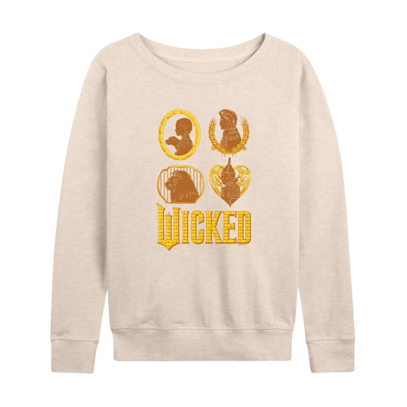 Wicked: Part 2 -  Dorthy And Friends Logo - Women's French Terry Long Sleeve Pullover