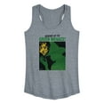 thumbnail image 1 of Wicked: Part 2 -  Elphaba Green Menace - Women's Racerback Sleeveless Graphic Tank Top, 1 of 4