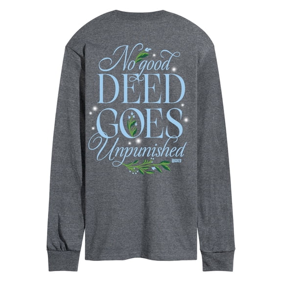 Wicked - Elphaba No Good Deed Goes Unpunished Men's Long Sleeve Graphic T-Shirt