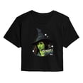 thumbnail image 1 of Wicked: Part 2 -  Elphaba Witch Hat - Juniors Cropped Short Sleeve Graphic T-Shirt, 1 of 5