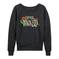 thumbnail image 1 of Wicked: Part 2 -  Elphaba  - Women's French Terry Long Sleeve Pullover, 1 of 5
