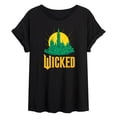 thumbnail image 1 of Wicked: Part 2 -  Emerald City - Women's Oversized Graphic T-Shirt, 1 of 5