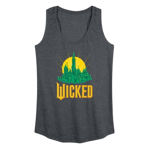 Wicked: Part 2 - Emerald City - Women's Racerback Sleeveless Graphic Tank Top