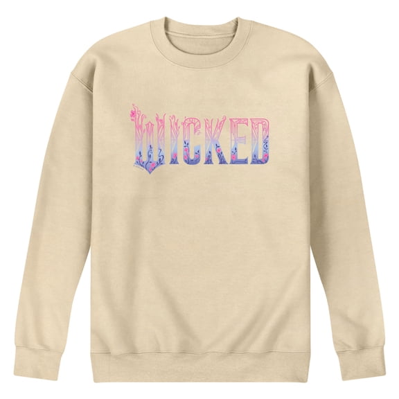 Wicked: Part 2 -  Floral Ombre Logo - Men's Long Sleeve Crew Fleece Sweatshirt