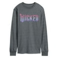 thumbnail image 1 of Wicked: Part 2 -  Floral Ombre Logo - Men's Long Sleeve Graphic T-Shirt, 1 of 5