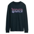 thumbnail image 1 of Wicked: Part 2 -  Floral Ombre Logo - Men's Long Sleeve Graphic T-Shirt, 1 of 5