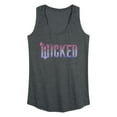 thumbnail image 1 of Wicked: Part 2 -  Floral Ombre Logo - Women's Racerback Sleeveless Graphic Tank Top, 1 of 4