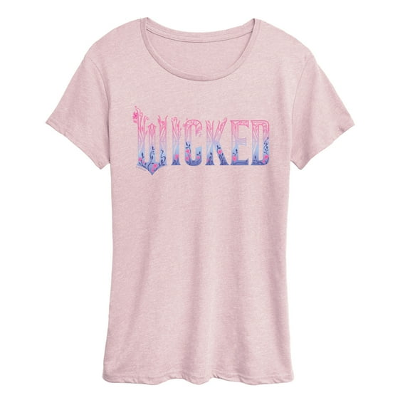 Wicked: Part 2 - Floral Ombre Logo - Women's Short Sleeve Graphic T-Shirt
