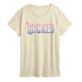thumbnail image 1 of Wicked: Part 2 -  Floral Ombre Logo - Women's Short Sleeve Graphic T-Shirt, 1 of 5