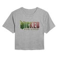 thumbnail image 1 of Wicked: Part 2 -  For Good Logo - Juniors Cropped Short Sleeve Graphic T-Shirt, 1 of 5
