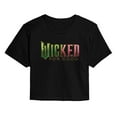 thumbnail image 1 of Wicked: Part 2 -  For Good Logo - Juniors Cropped Short Sleeve Graphic T-Shirt, 1 of 5