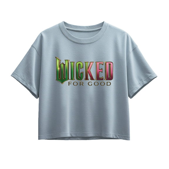 Wicked: Part 2 - For Good Logo  - Youth Girl Short Sleeve Boxy Tee