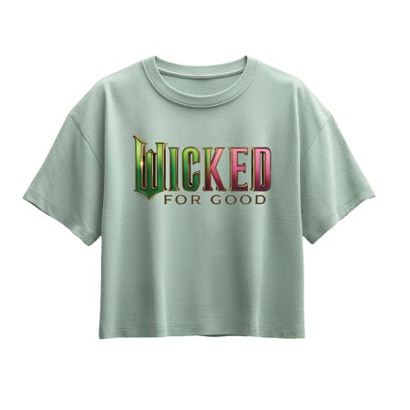 Wicked: Part 2 - For Good Logo - Youth Girl Short Sleeve Boxy Tee