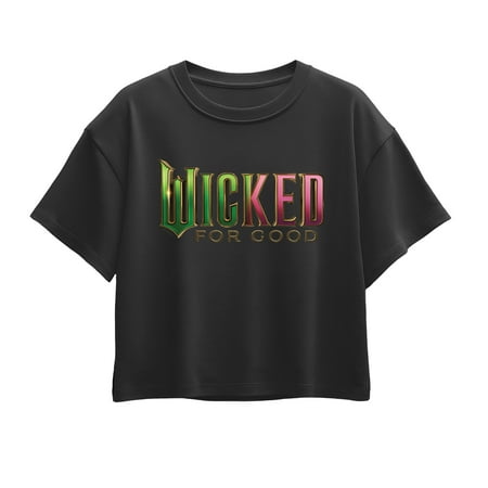 Wicked: Part 2 - For Good Logo - Youth Girl Short Sleeve Boxy Tee