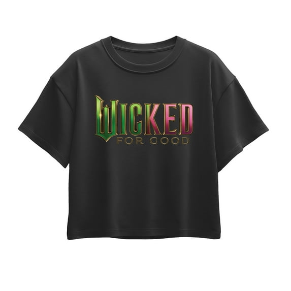 Wicked: Part 2 - For Good Logo - Youth Girl Short Sleeve Boxy Tee