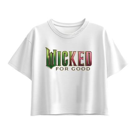 Wicked: Part 2 - For Good Logo - Youth Girl Short Sleeve Boxy Tee