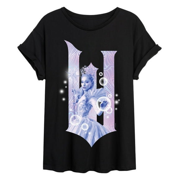 Wicked: Part 2 -  Glinda Girl In The Bubble - Women's Oversized Graphic T-Shirt