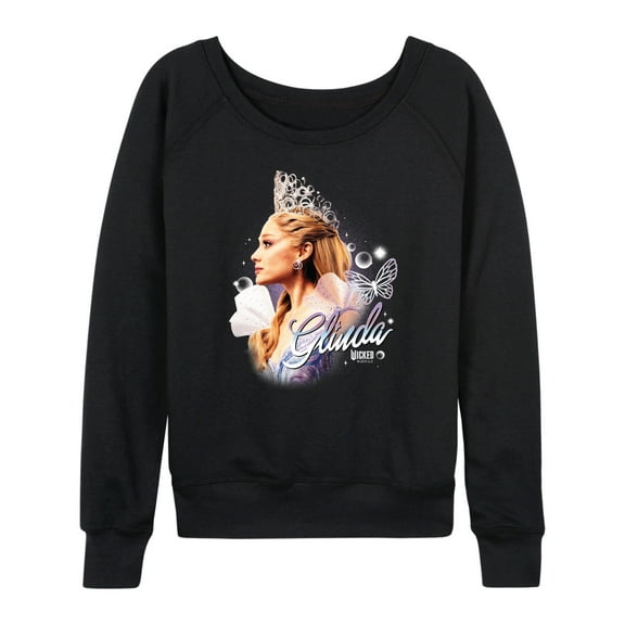 Wicked: Part 2 -  Glinda Side Profile - Women's French Terry Long Sleeve Pullover