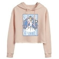 thumbnail image 1 of Wicked: Part 2 -  Glinda So Cherished - Juniors Cropped Long Sleeve Fleece Hoodie, 1 of 5