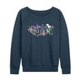 thumbnail image 1 of Wicked: Part 2 -  Glinda  - Women's French Terry Long Sleeve Pullover, 1 of 5
