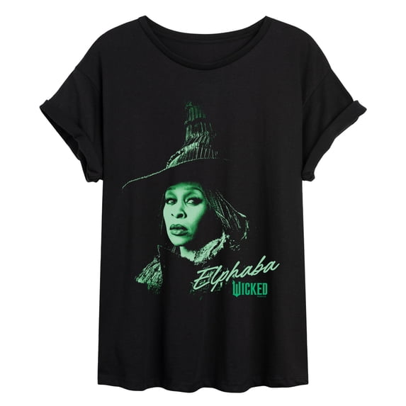 Wicked: Part 2 - Pastel Elphaba - Women's Oversized Graphic T-Shirt