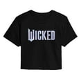 thumbnail image 1 of Wicked: Part 2 -  Sparkle Logo - Juniors Cropped Short Sleeve Graphic T-Shirt, 1 of 5