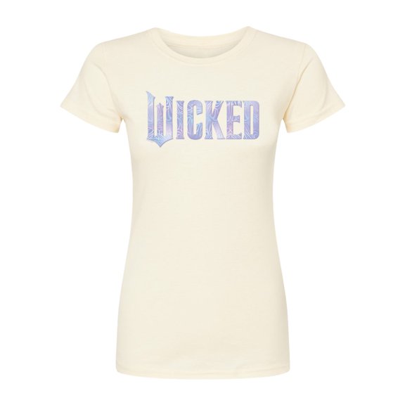 Wicked: Part 2 -  Sparkle Logo - Juniors Fitted Short Sleeve Graphic T-Shirt