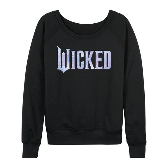 Wicked: Part 2 -  Sparkle Logo - Women's French Terry Long Sleeve Pullover
