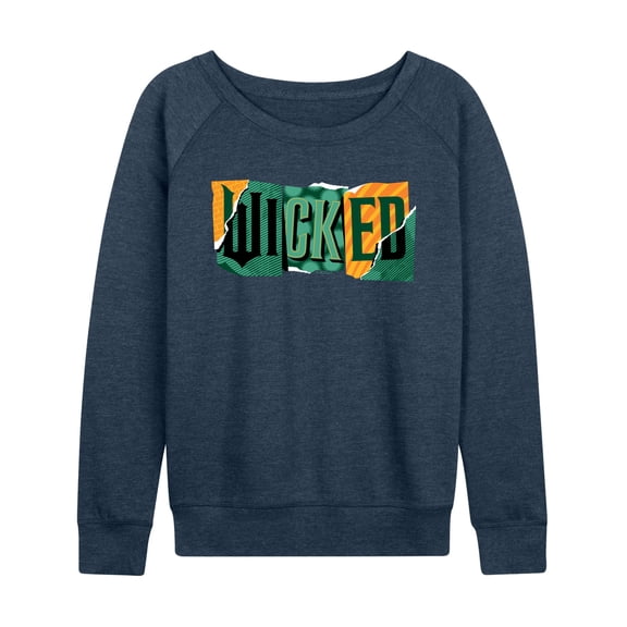 Wicked: Part 2 - Tear Logo - Women's French Terry Long Sleeve Pullover
