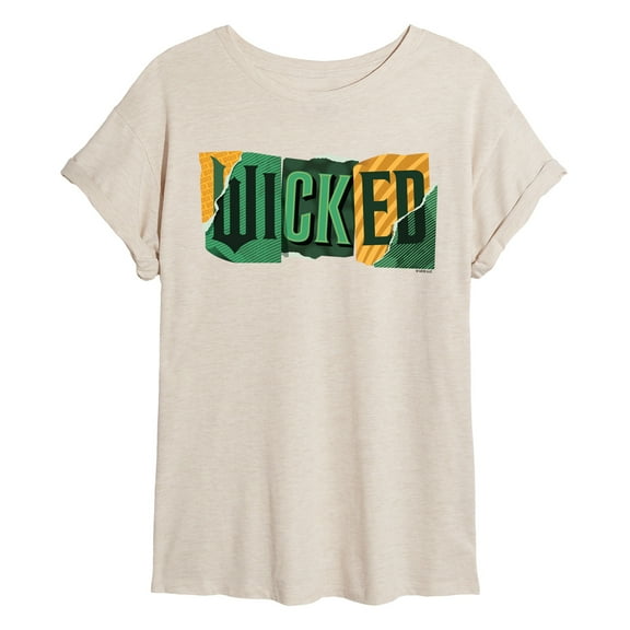 Wicked: Part 2 -  Tear Logo - Women's Oversized Graphic T-Shirt
