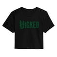 thumbnail image 1 of Wicked: Part 2 -  Twisted Tree Branch Logo - Juniors Cropped Short Sleeve Graphic T-Shirt, 1 of 5