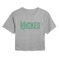thumbnail image 1 of Wicked: Part 2 -  Twisted Tree Branch Logo - Juniors Cropped Short Sleeve Graphic T-Shirt, 1 of 5