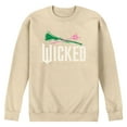 thumbnail image 1 of Wicked: Part 2 - Wand And Broomstick Logo - Men's Long Sleeve Crew Fleece Sweatshirt, 1 of 4
