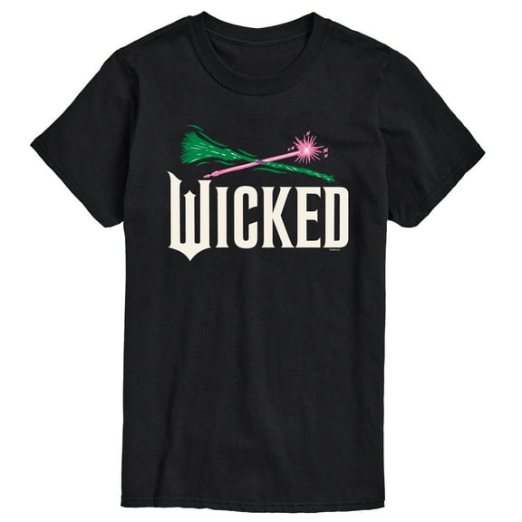 Wicked: Part 2 -  Wand And Broomstick Logo - Men's Short Sleeve Graphic T-Shirt