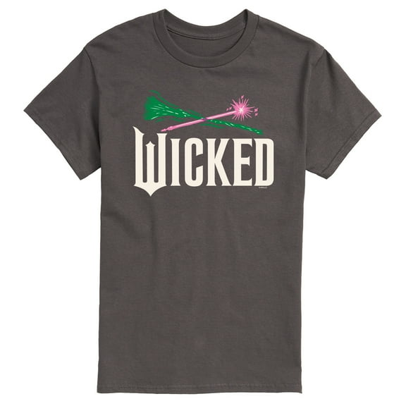 Wicked: Part 2 - Wand And Broomstick Logo - Men's Short Sleeve Graphic T-Shirt