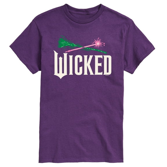 Wicked: Part 2 -  Wand And Broomstick Logo - Men's Short Sleeve Graphic T-Shirt