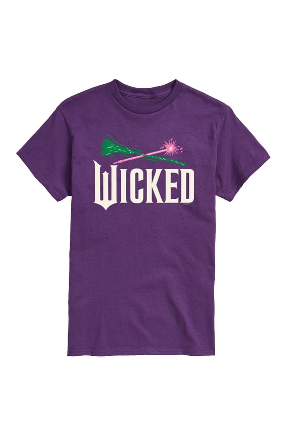 : Part 2 - Wand And Broomstick Logo - Men's Short Sleeve Graphic T-Shirt