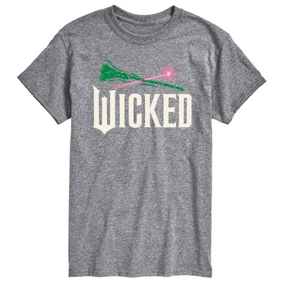 Wicked: Part 2 - Wand And Broomstick Logo - Men's Short Sleeve Graphic T-Shirt