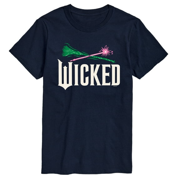 Wicked: Part 2 -  Wand And Broomstick Logo - Men's Short Sleeve Graphic T-Shirt