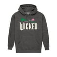 thumbnail image 1 of Wicked: Part 2 -  Wand And Broomstick Logo -Mens Long Sleeve Fleece Pullover Hoodie, 1 of 5