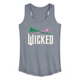 thumbnail image 1 of Wicked: Part 2 -  Wand And Broomstick Logo - Women's Racerback Sleeveless Graphic Tank Top, 1 of 5