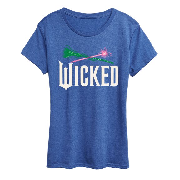 Wicked: Part 2 -  Wand And Broomstick Logo - Women's Short Sleeve Graphic T-Shirt