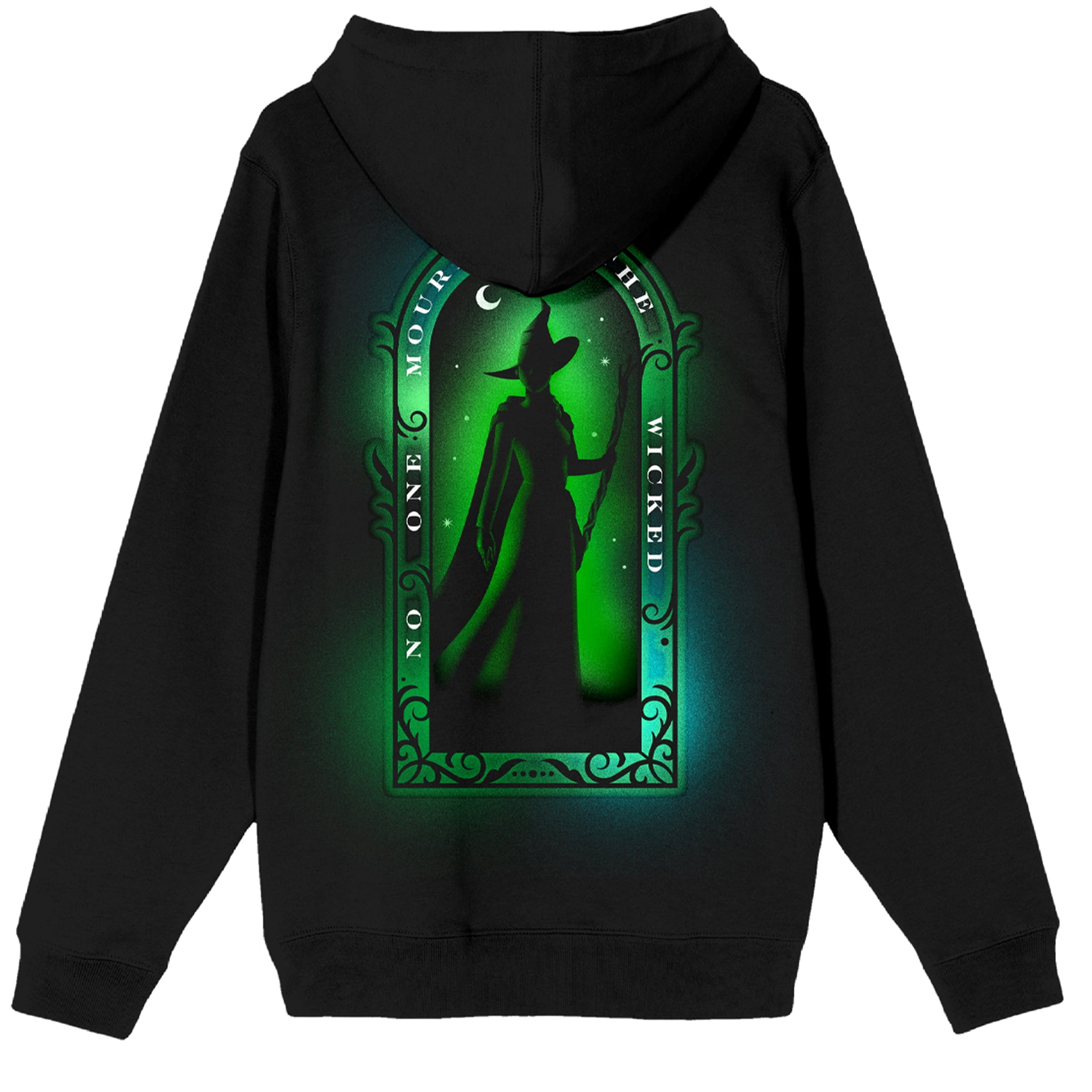 Wicked Part One No One Mourns The Wicked Women's Long Sleeve Hooded Sweatshirt-Large